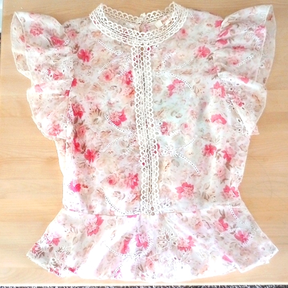 Summer floral blouse